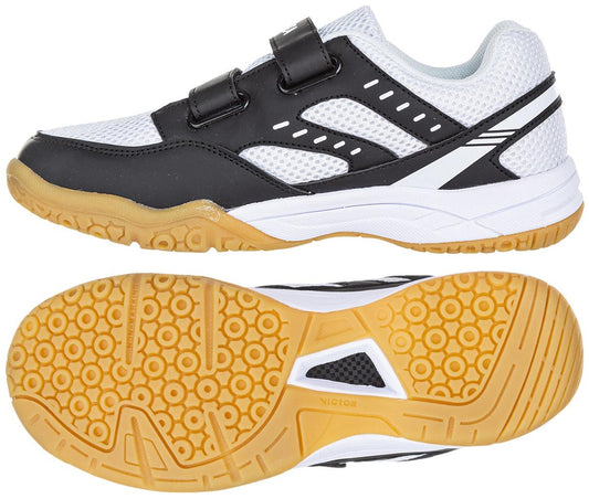 FZ Forza X-Pulse Junior Badminton Shoes - Black / White