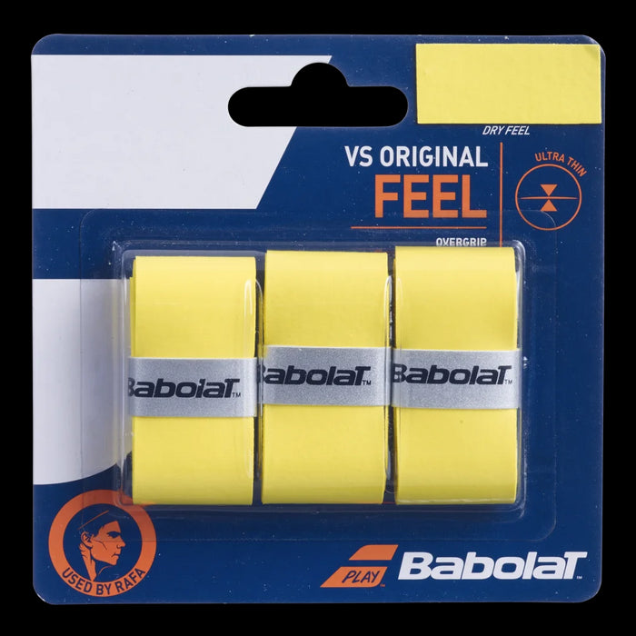 Babolat VS Original X3 Badminton Overgrip - Yellow