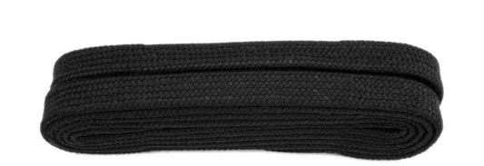 Shoestring Flat 9mm Badminton Shoe Laces - Black 140cm