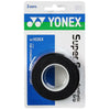 Yonex AC102EX Super Grap Badminton Overgrip - 3 Pack - Black