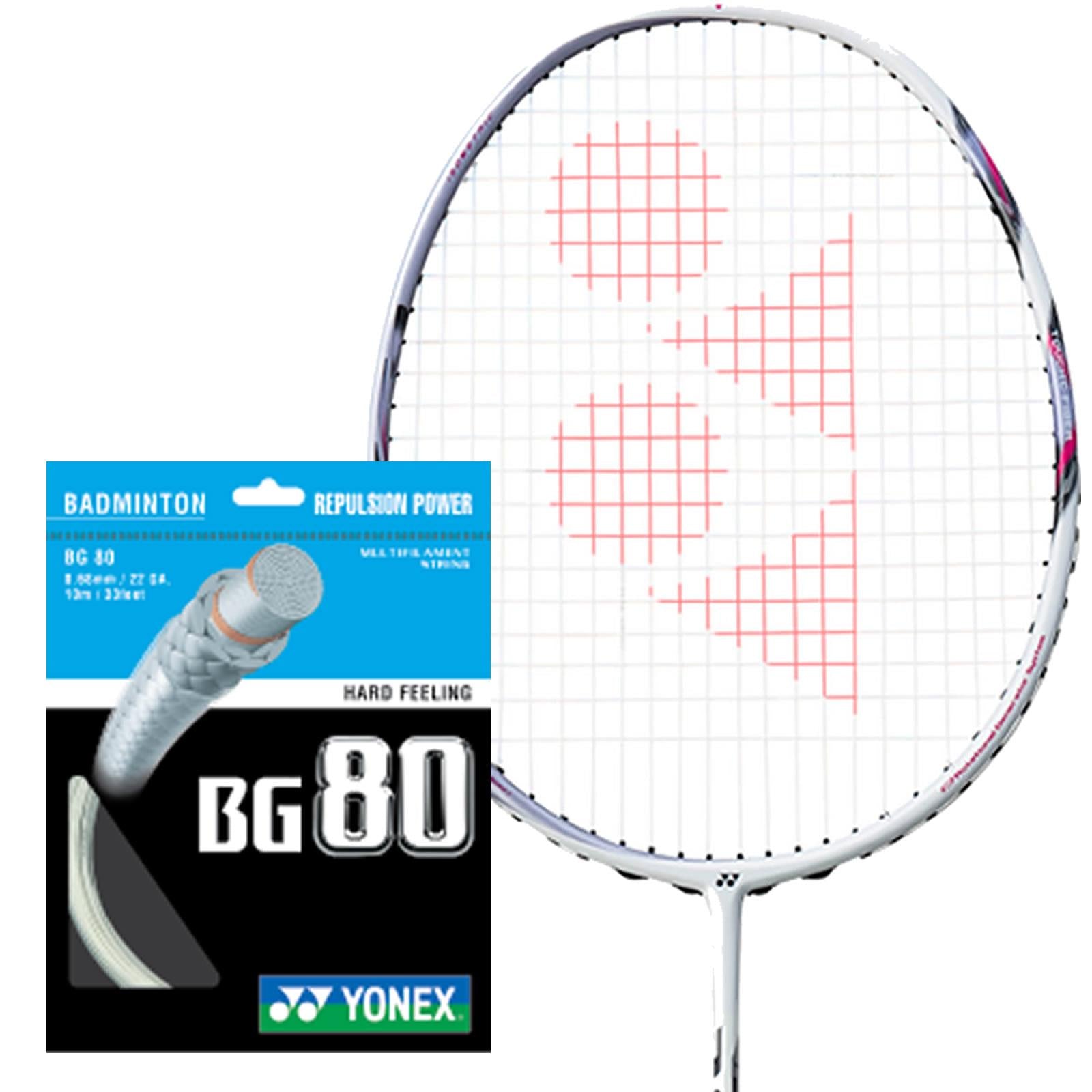 Yonex BG 80 Badminton String White - 0.68mm 10m Packet