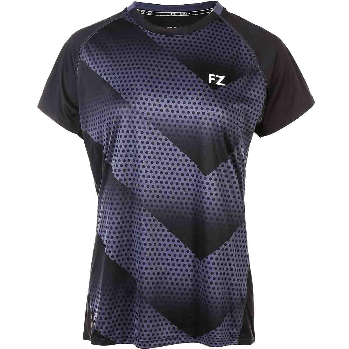 Introducing the FZ Forza Money Women's Badminton T-Shirt in 1070 Steel Grey, a chic and dynamic choice inspired by Danish design. This sports t-shirt seamlessly blends geometric patterns with sleek stripes and small dots, completed with the "FZ" logo on the chest. Enhanced by Dryforze technology, it offers both style and practicality for optimal badminton performance.