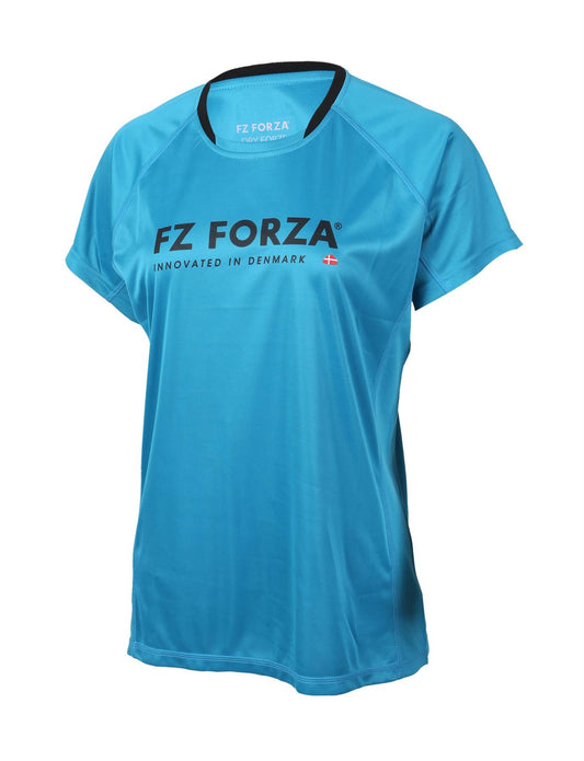 FZ Forza Blingley Sparkling Atomic Blue Badminton T-Shirt