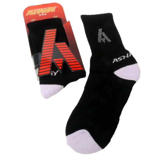 Ashaway Badminton Socks - Black / White