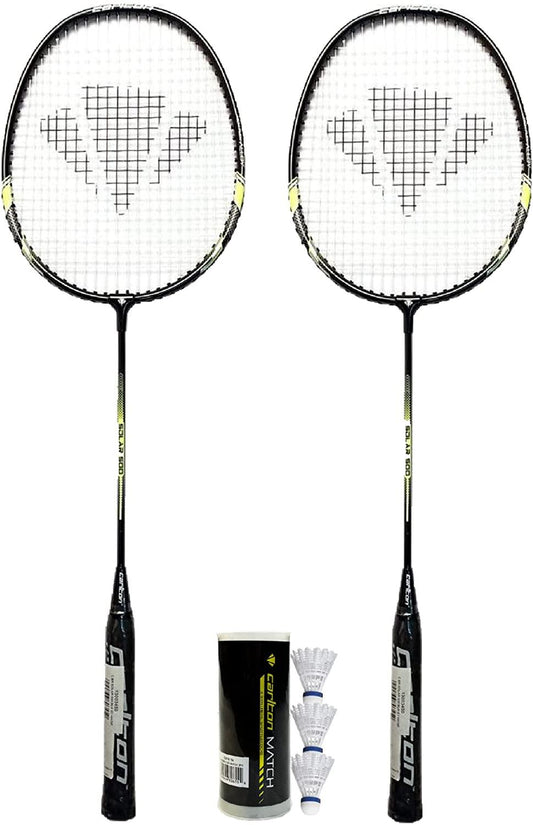 Carlton Solar 2 Player Badminton Set - Black