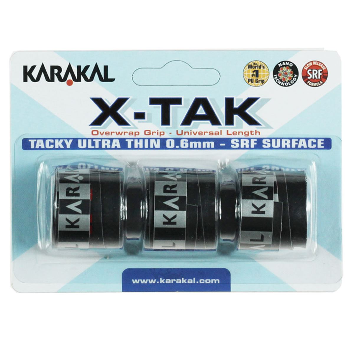 Karakal X-Tak Overwrap Badminton Grip - Black