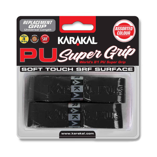 Karakal PU Badminton Grip - Twin Pack - Black