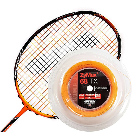 Ashaway Zymax 68 TX Badminton String Orange - 0.68MM - 200m Reel