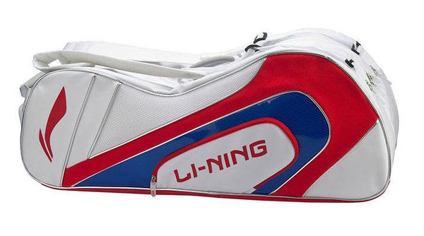 Li-Ning National Team 6 Piece Racket Bag - White / Red