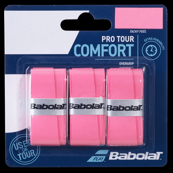 Babolat Pro Tour X3 Comfort Badminton Overgrip - Pink