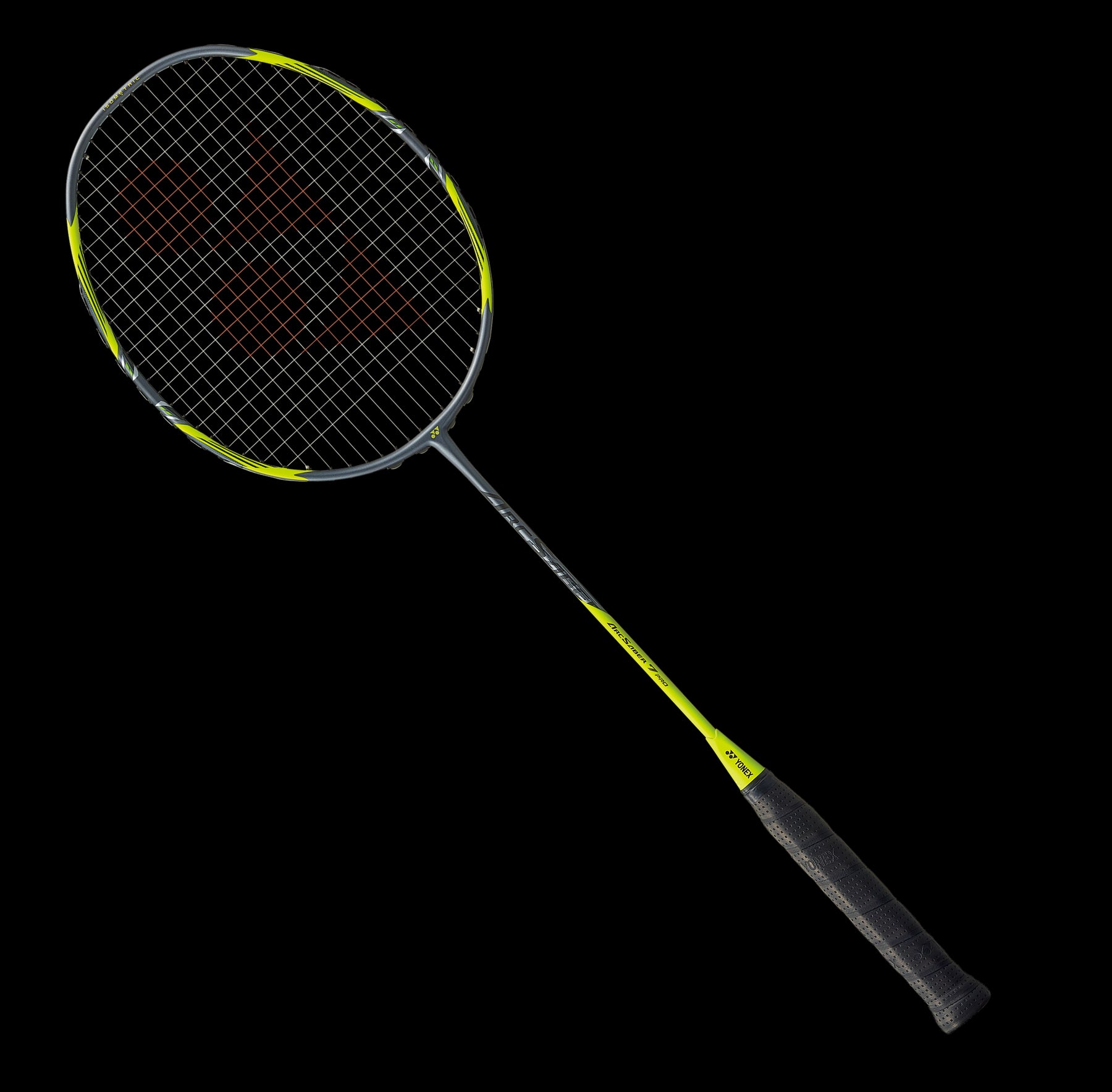 Yonex Arcsaber 7 Pro Badminton Racket - Grey Yellow - Front