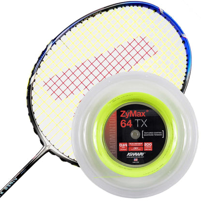 Ashaway Zymax 64 TX Badminton String Yellow - 0.64MM - 200m Reel