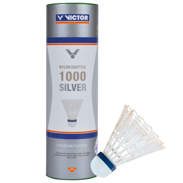 VICTOR 1000 Nylon White Badminton Shuttlecocks
