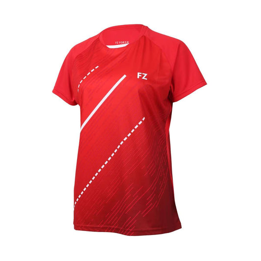 FZ Forza Bali Red Girls / Womens  Badminton T-Shirt
