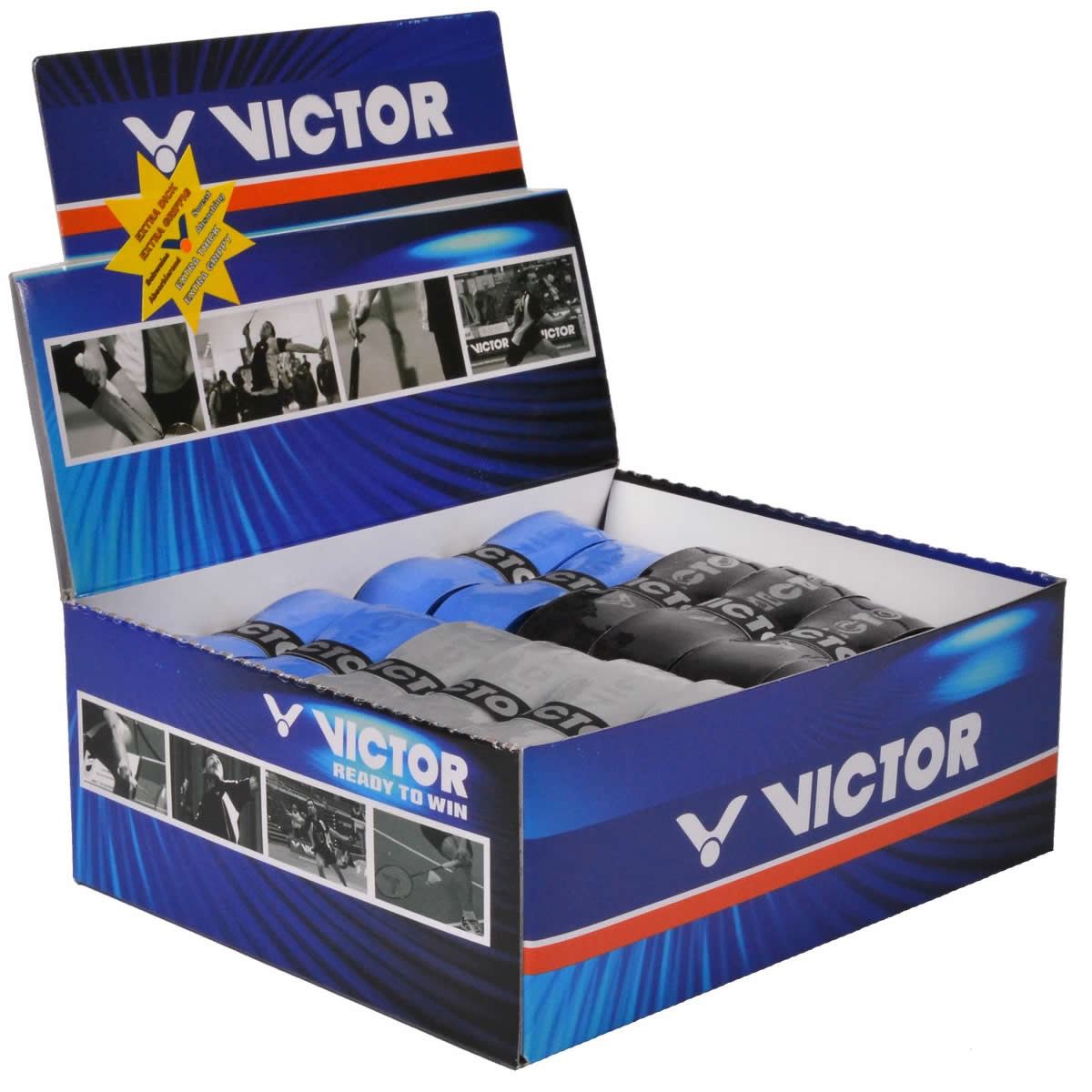 Victor Hyper Badminton Racket Grip Super Soft Tape - Box of 25 Assorted Colors