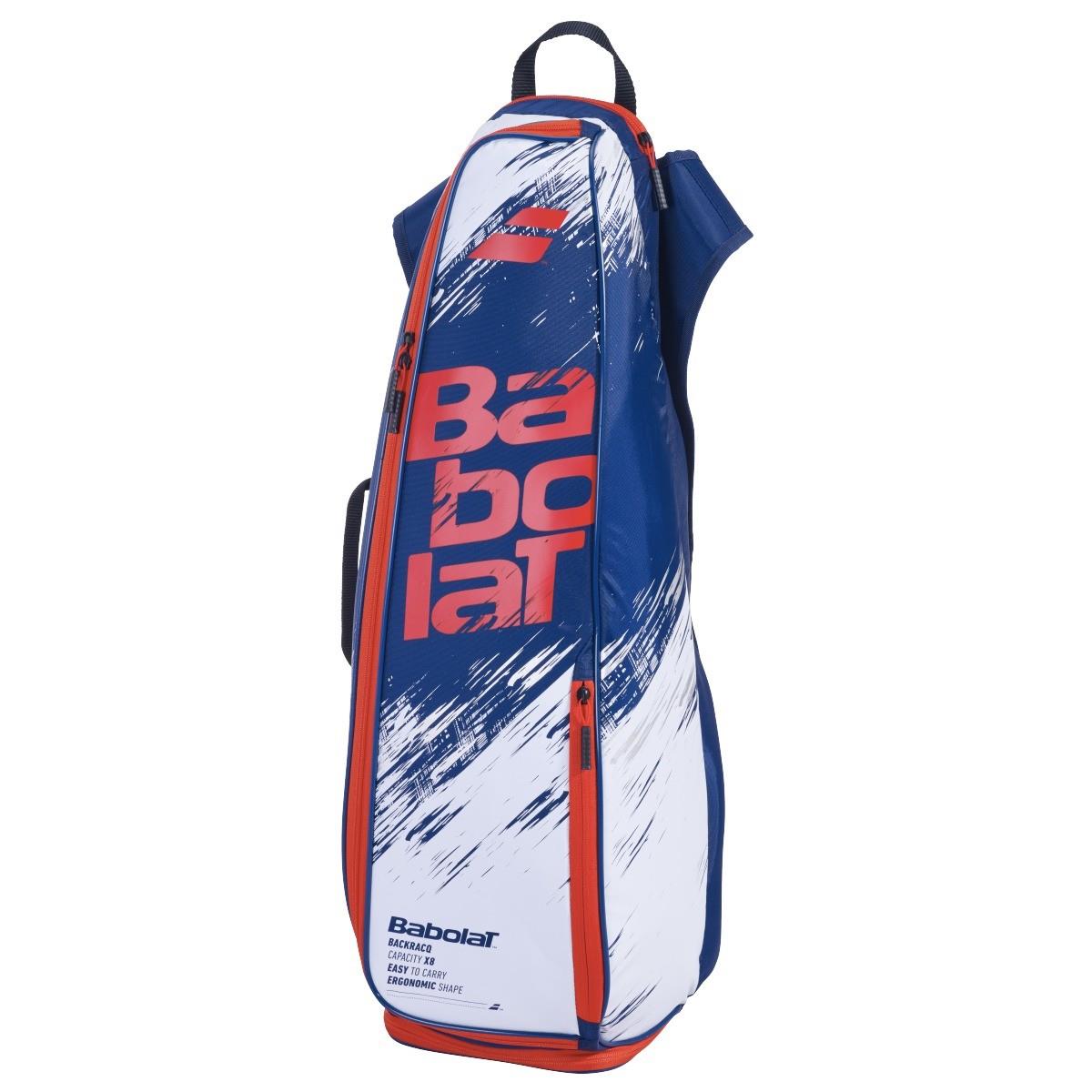 Babolat Backracq Badminton Bag - Navy Blue/White