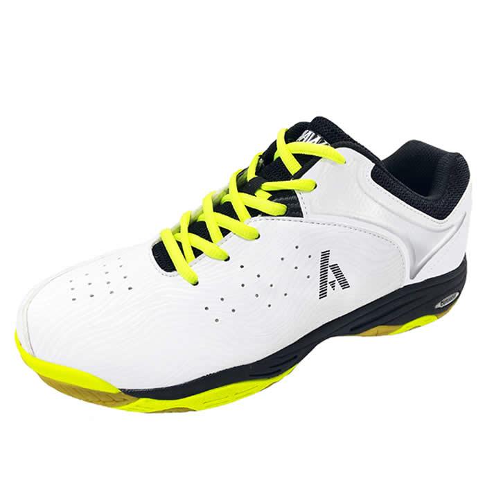Ashaway Neo X5 Badminton Shoes - White / Fluo Yellow