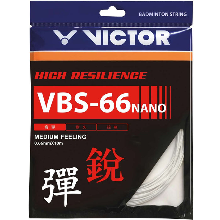 Victor VBS 66N Nano 10m Badminton String Set 0.66mm - 10m